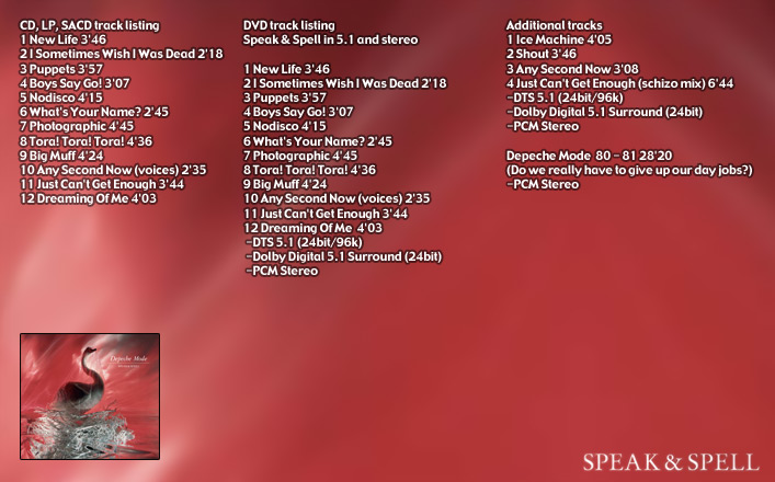depeche mode - speak and spell - remastered