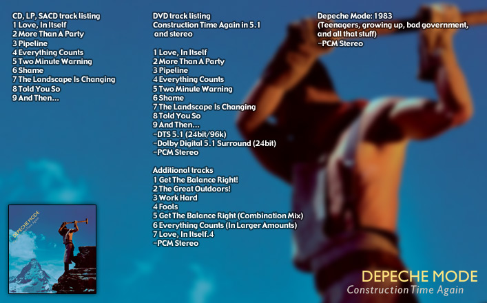 depeche mode - construction time again - remastered