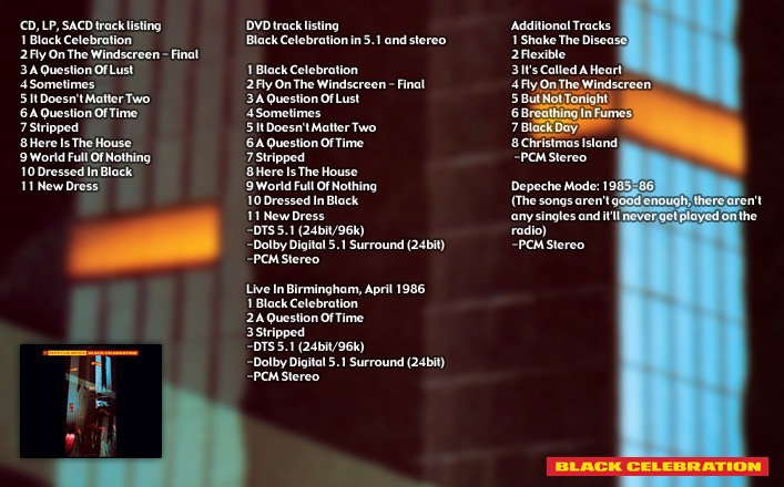 depeche mode - black celebration - remastered