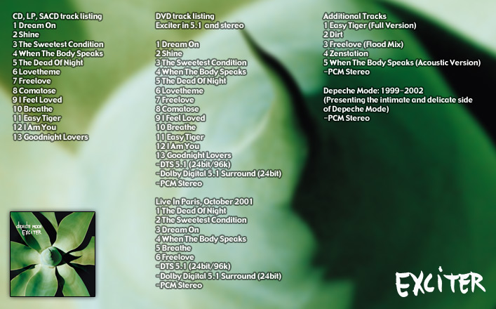 depeche mode - exciter - remastered